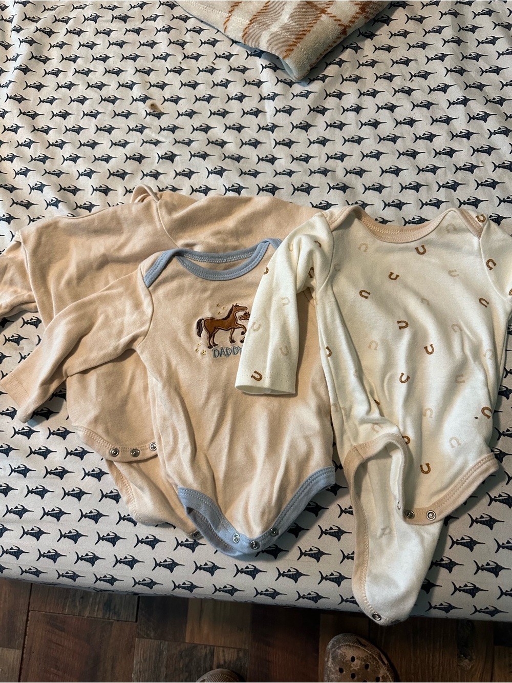 Neutral Beige and Cream Baby One-Piece Bodysuits - Set of 3